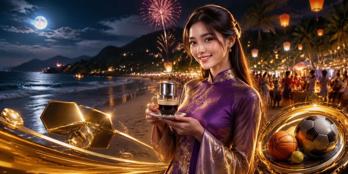 Người dùng tại Côn Đảo đặt cược thể thao trực tuyến với trang phục áo dài truyền thống