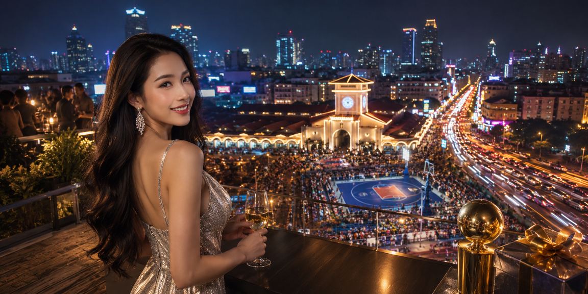 Bóng rổ sôi động tại Hồ Chí Minh với ánh đèn neon